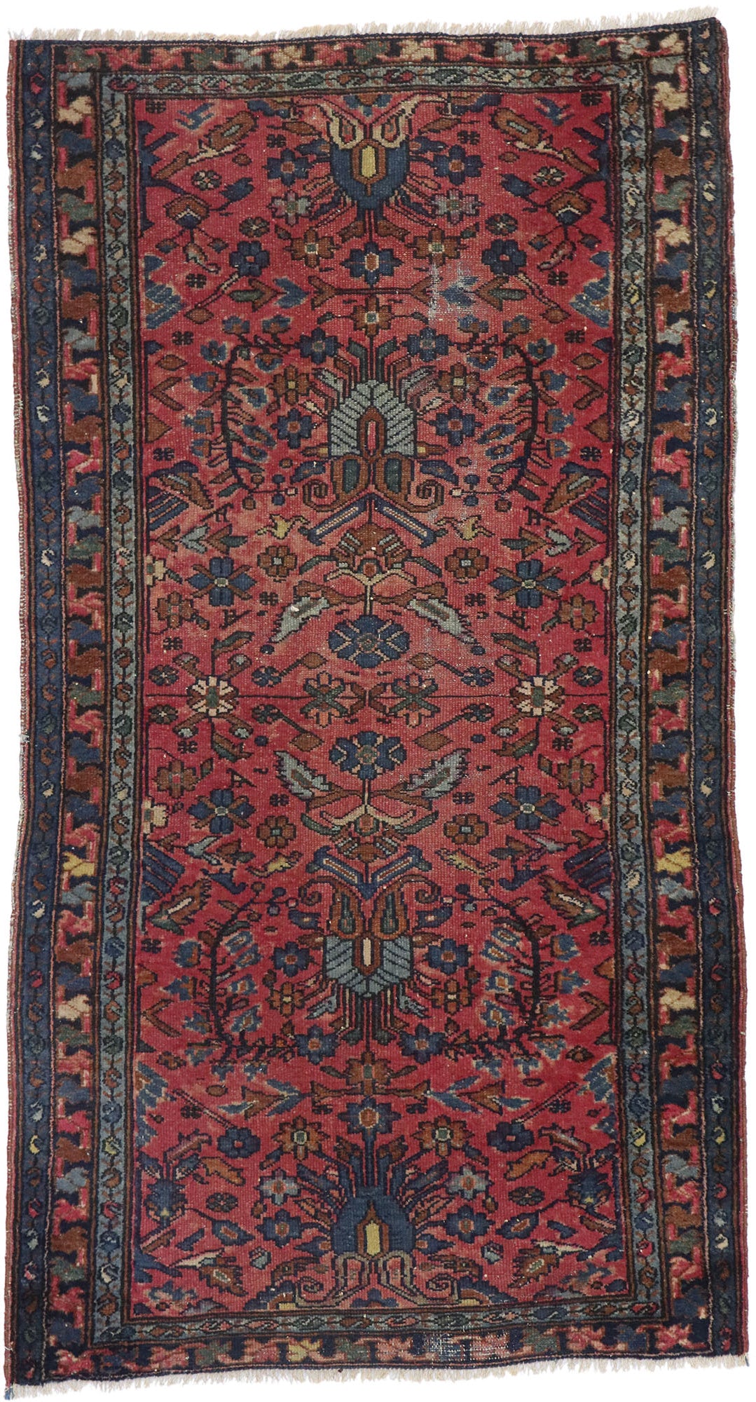 3 x 6 Antique Persian Hamadan Rug 77596