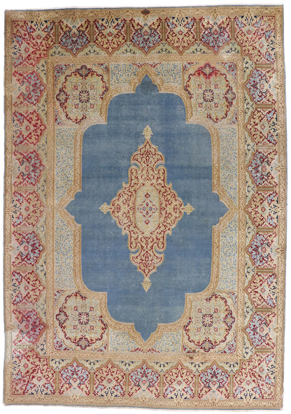 10 x 14 Antique Persian Kerman Rug 77603