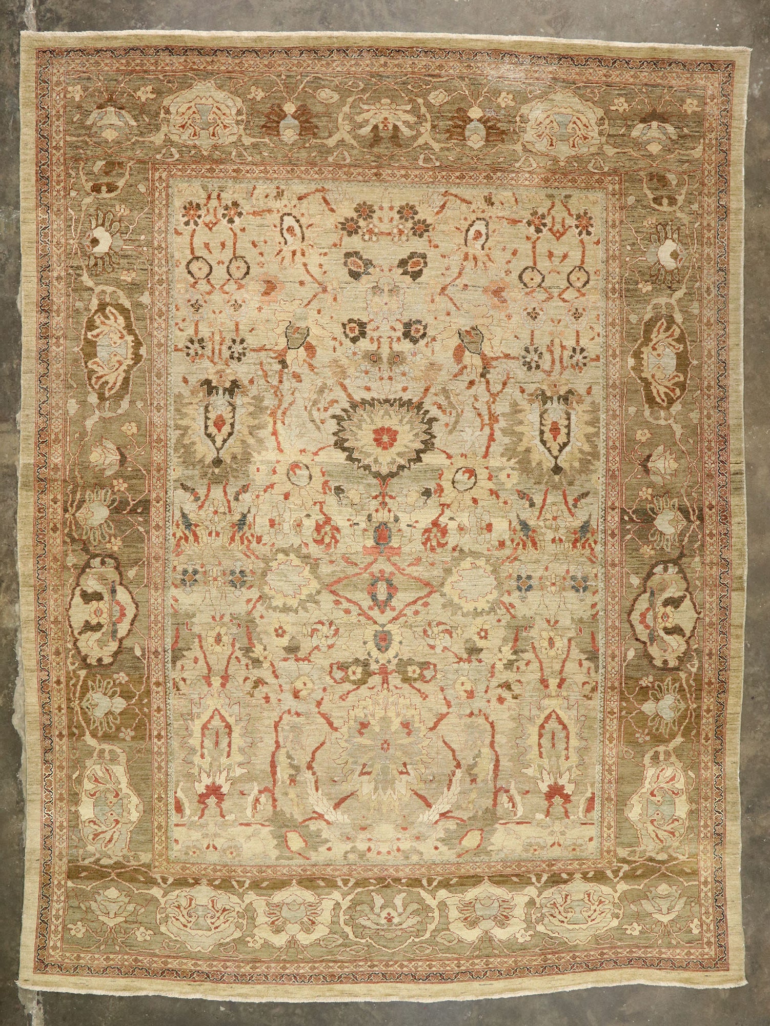 13 x 17 Vintage Persian Sultanabad Rug 77507
