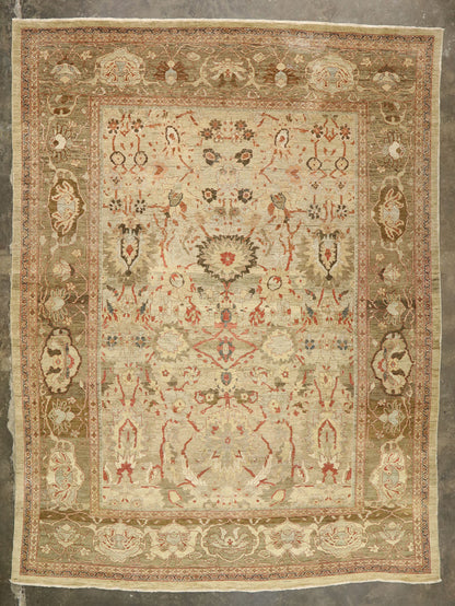 13 x 17 Vintage Persian Sultanabad Rug 77507