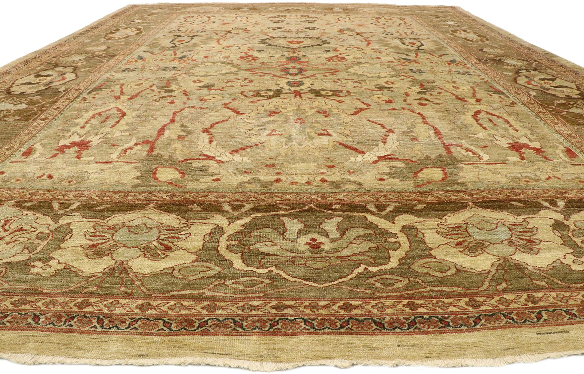13 x 17 Vintage Persian Sultanabad Rug 77507