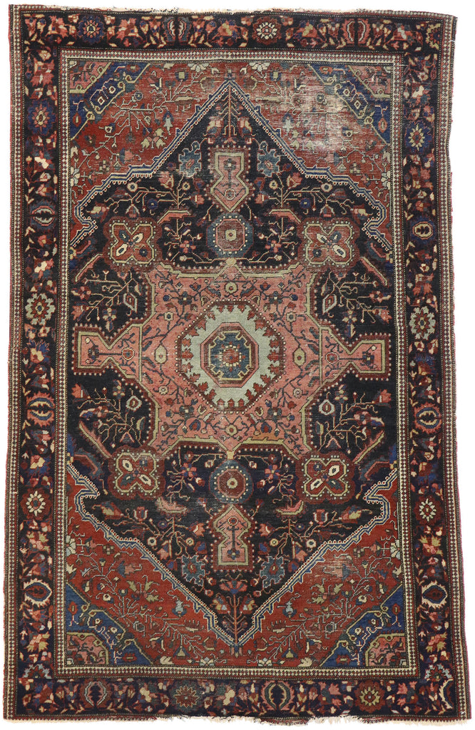 4 x 6 Antique Persian Farahan Rug 77609