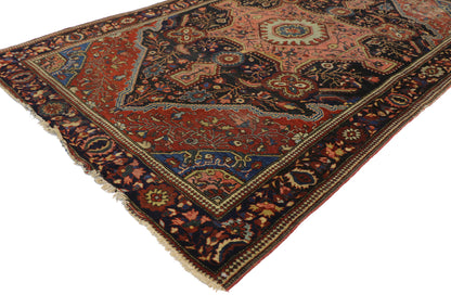 4 x 6 Antique Persian Farahan Rug 77609