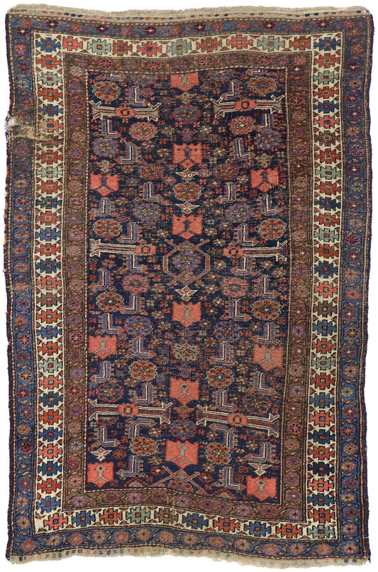 4 x 6 Antique Persian Bijar Rug 77611