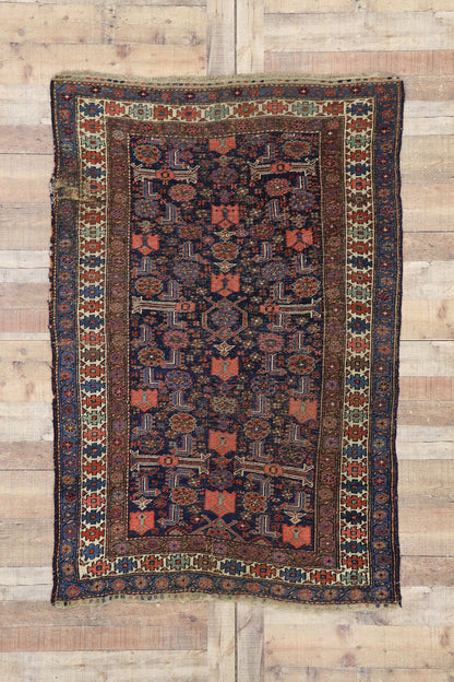 4 x 6 Antique Persian Bijar Rug 77611