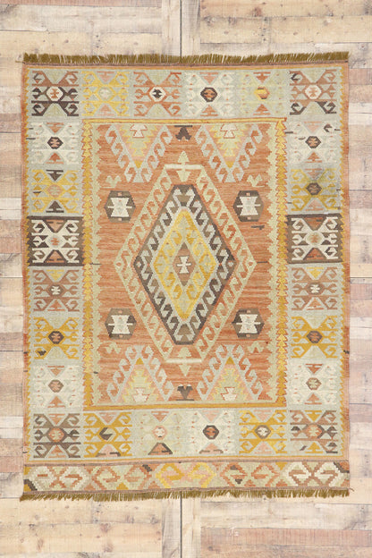 5 x 7 Vintage Turkish Kilim Rug 77616