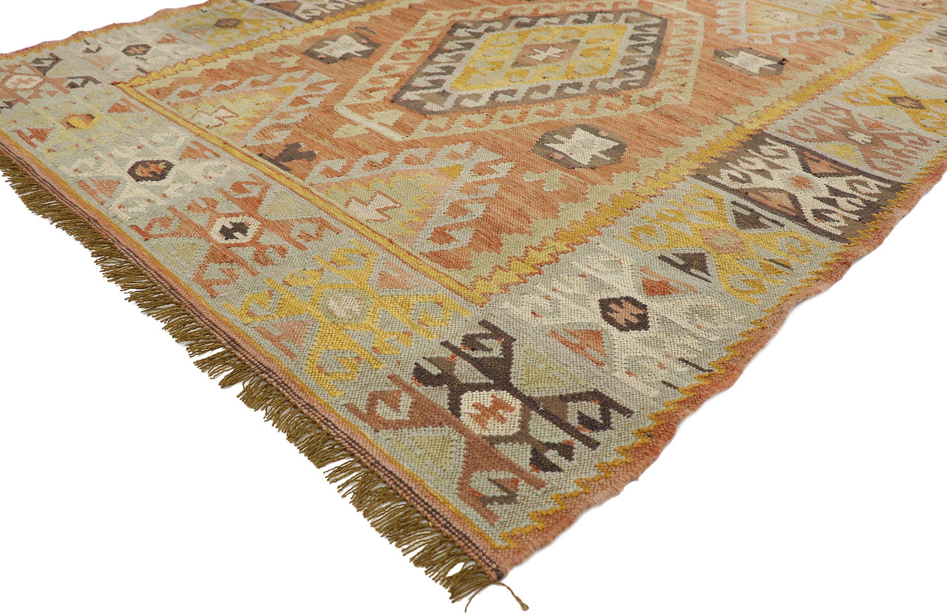 5 x 7 Vintage Turkish Kilim Rug 77616