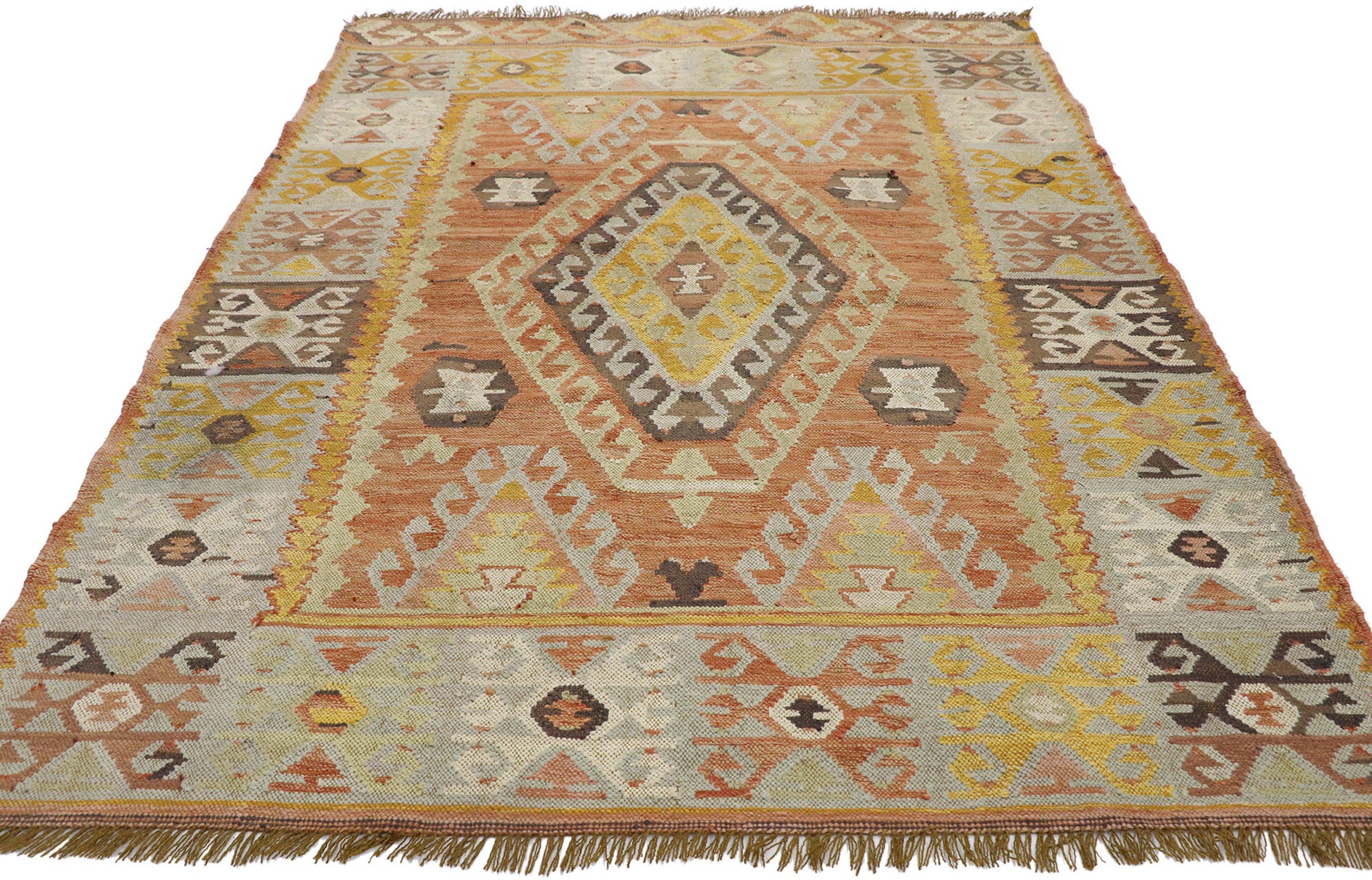5 x 7 Vintage Turkish Kilim Rug 77616