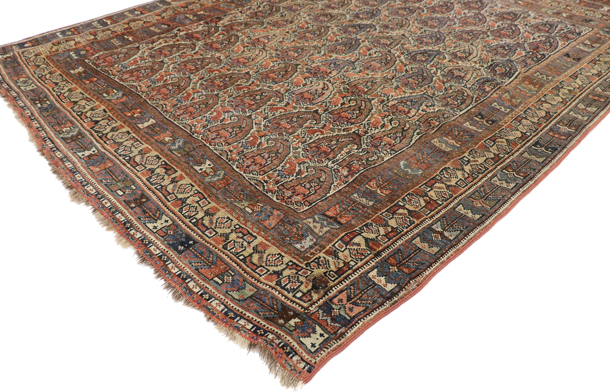 5 x 6 Antique Persian Shiraz Rug 77617