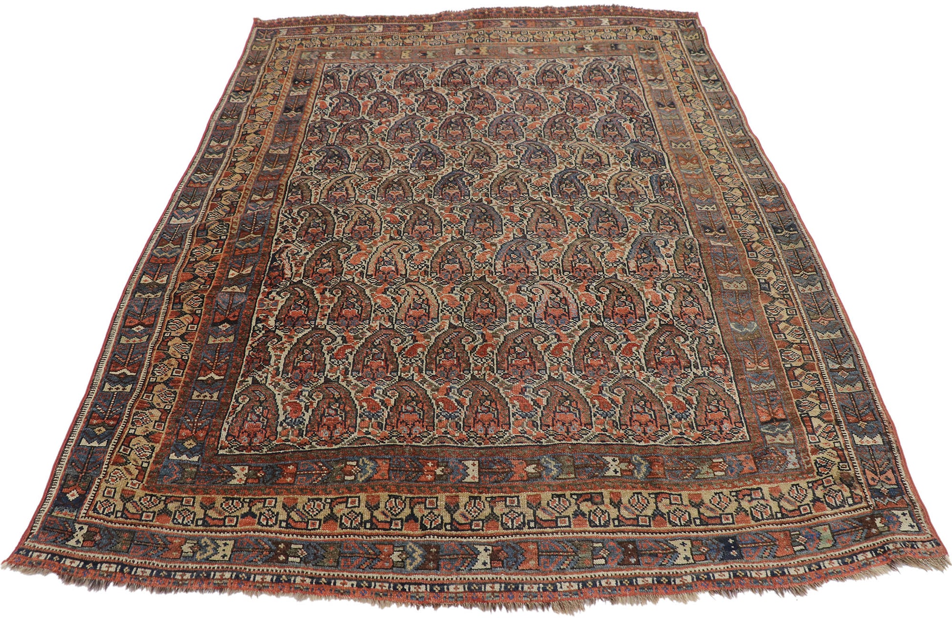 5 x 6 Antique Persian Shiraz Rug 77617