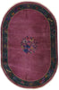 6 x 9 Antique Chinese Art Deco Oval Rug 77618