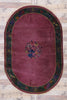 6 x 9 Antique Chinese Art Deco Oval Rug 77618