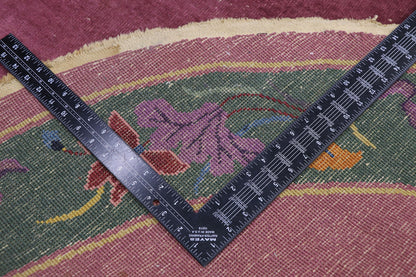 6 x 9 Antique Chinese Art Deco Oval Rug 77618