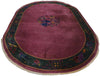 6 x 9 Antique Chinese Art Deco Oval Rug 77618
