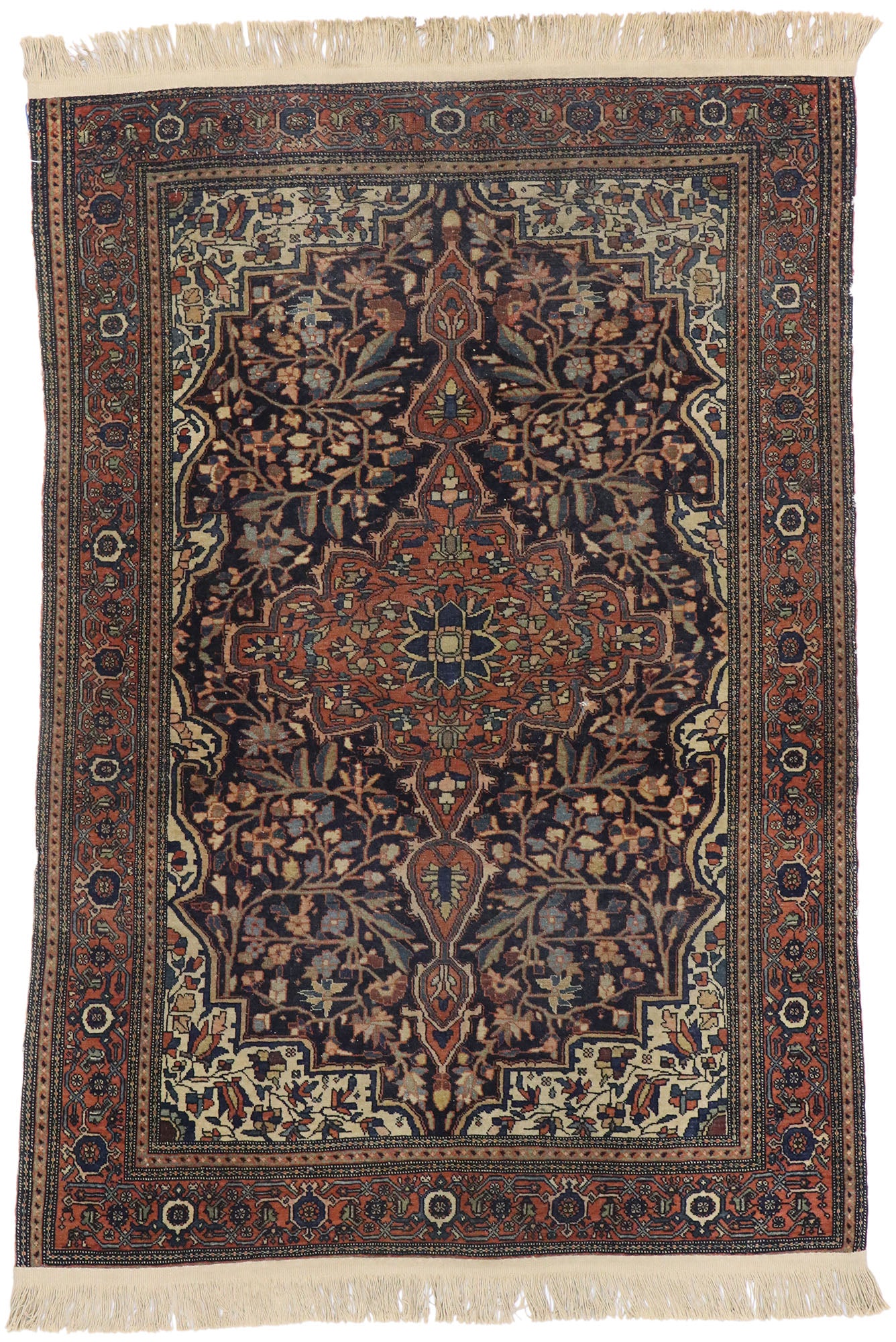 3 x 5 Antique Persian Farahan Rug 77619