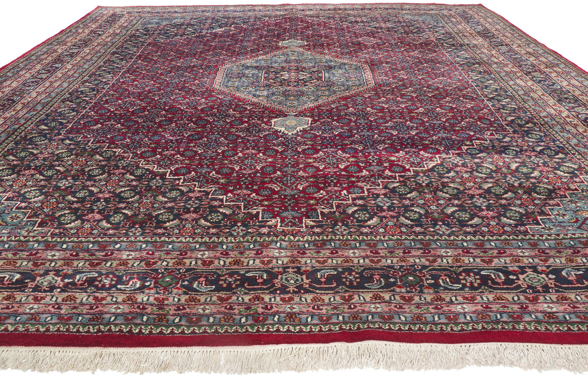 12 x 15 Vintage Indian Bijar Rug 77621
