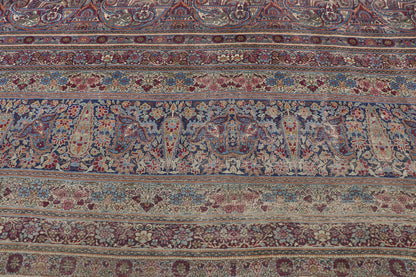 14 x 20 Antique Persian Lavar Kerman Rug 77622