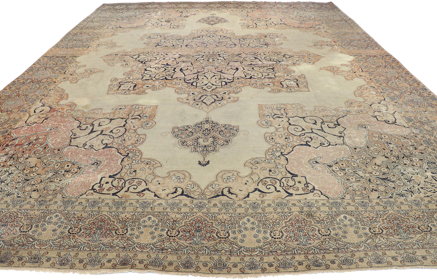 10 x 13 Antique Persian Kerman Rug 77627