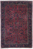 4 x 5 Antique Persian Sarouk Rug 77634