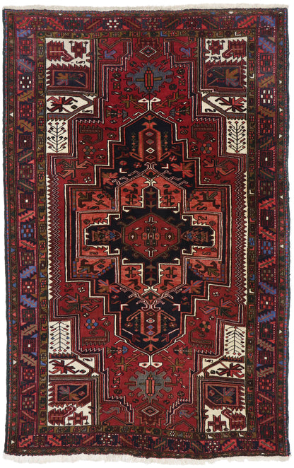 5 x 8 Antique Persian Heriz Rug 77641