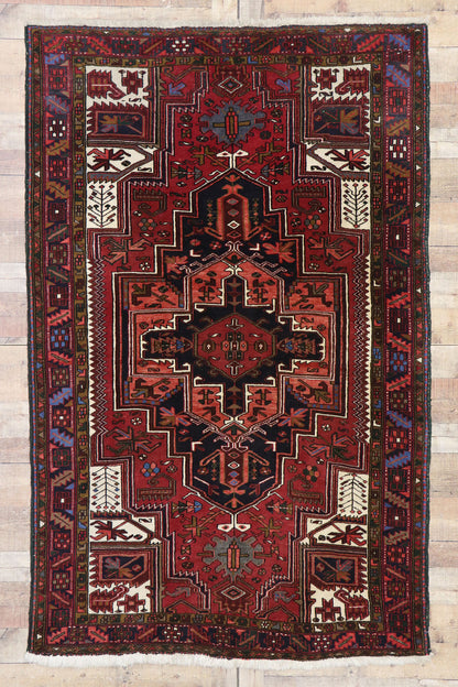 5 x 8 Antique Persian Heriz Rug 77641