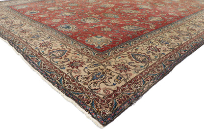 11 x 14 Antique Persian Tabriz Rug 77642