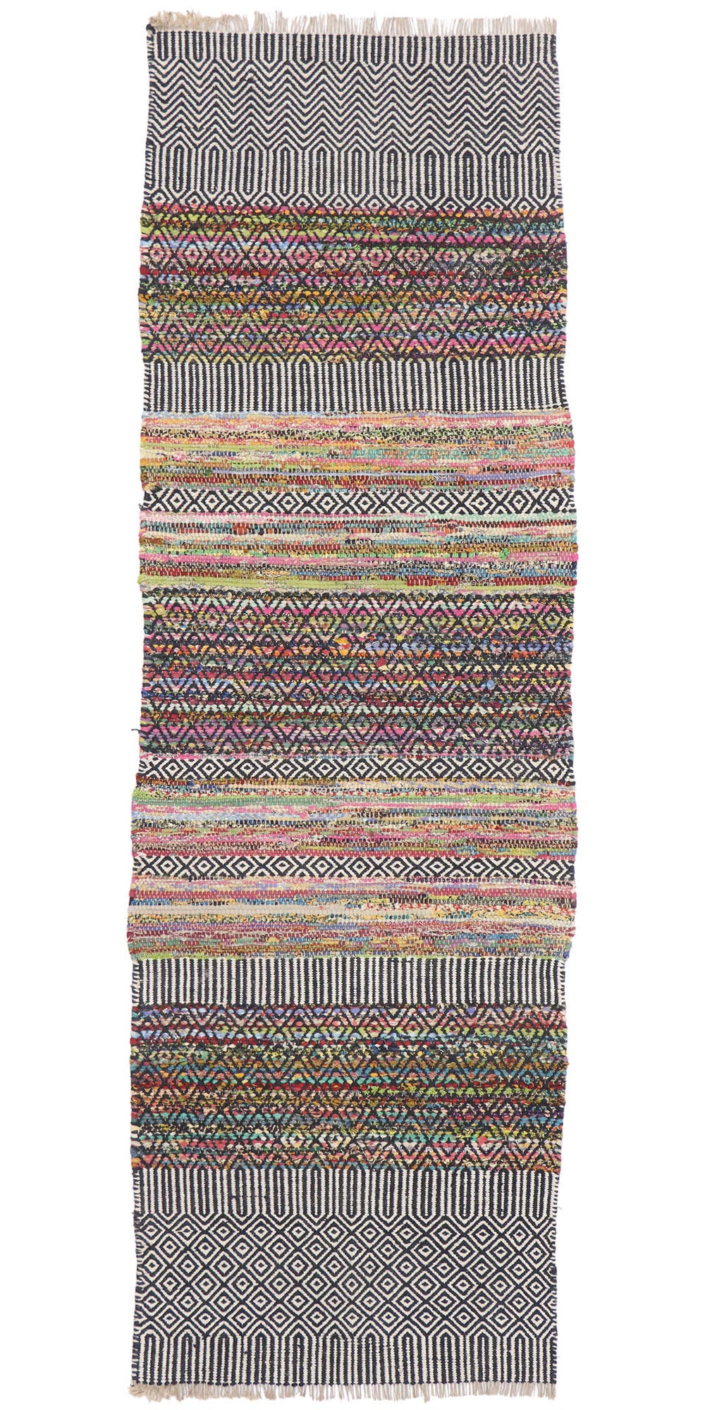 3 x 8 Vintage Zemmour Moroccan Kilim Rug 77648