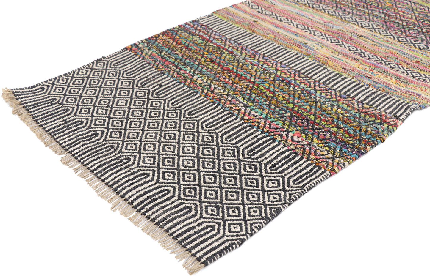 3 x 8 Vintage Zemmour Moroccan Kilim Rug 77648
