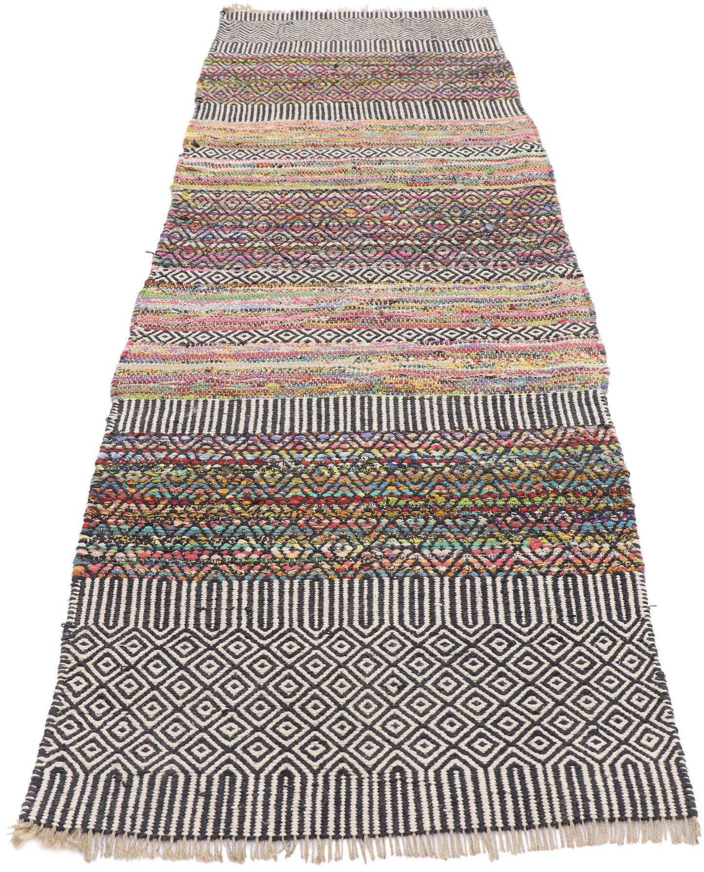 3 x 8 Vintage Zemmour Moroccan Kilim Rug 77648