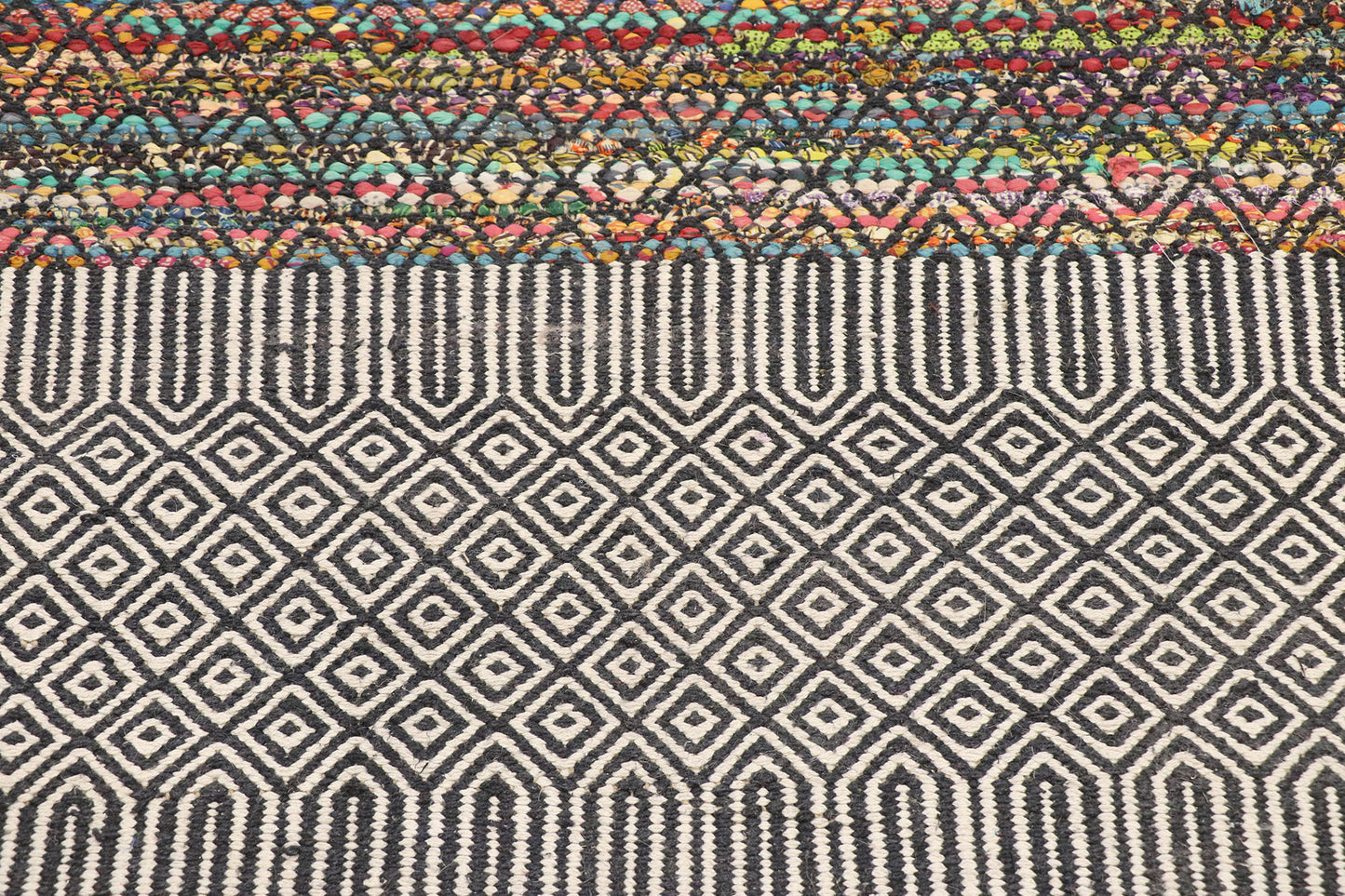 3 x 8 Vintage Zemmour Moroccan Kilim Rug 77648