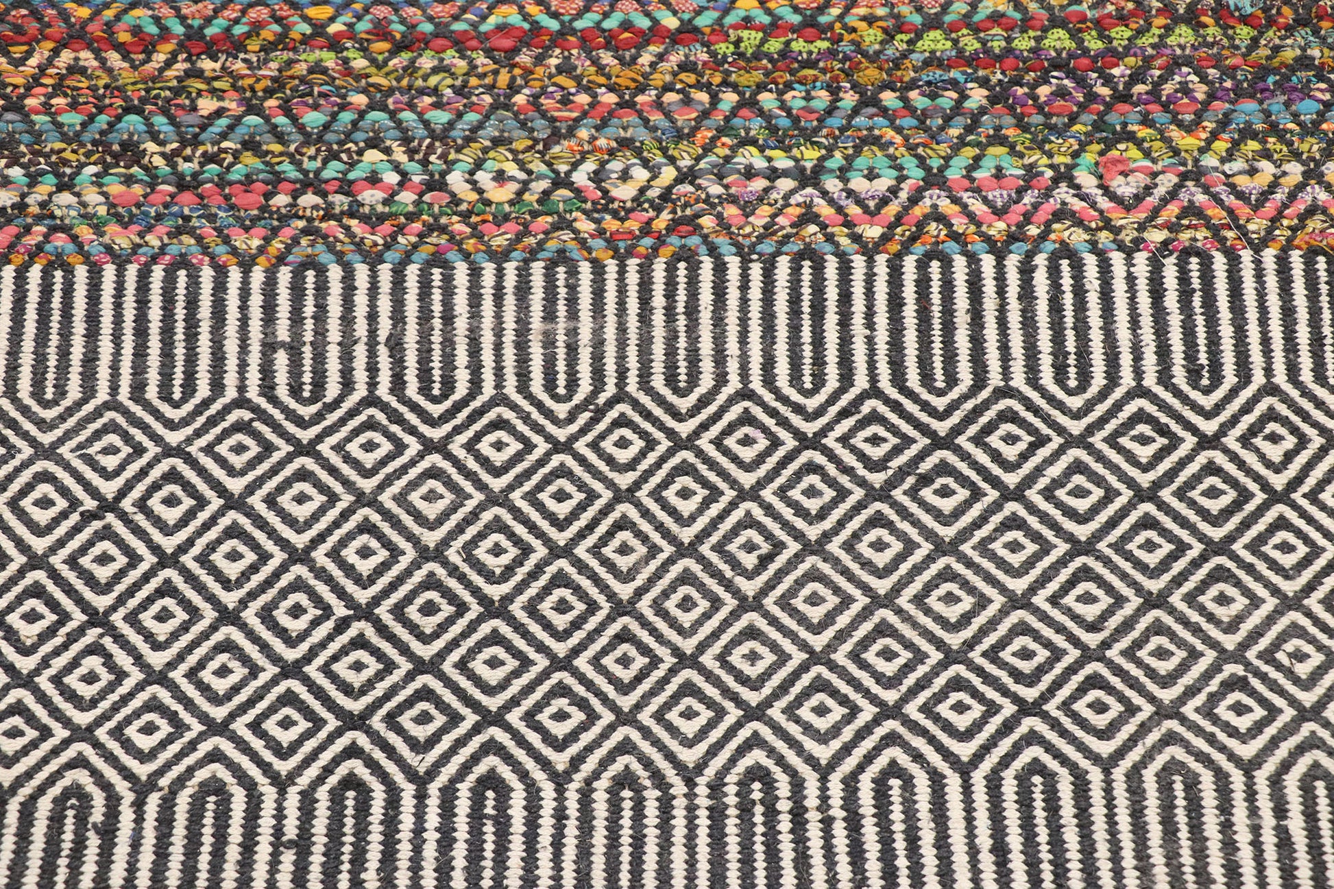 3 x 8 Vintage Zemmour Moroccan Kilim Rug 77648
