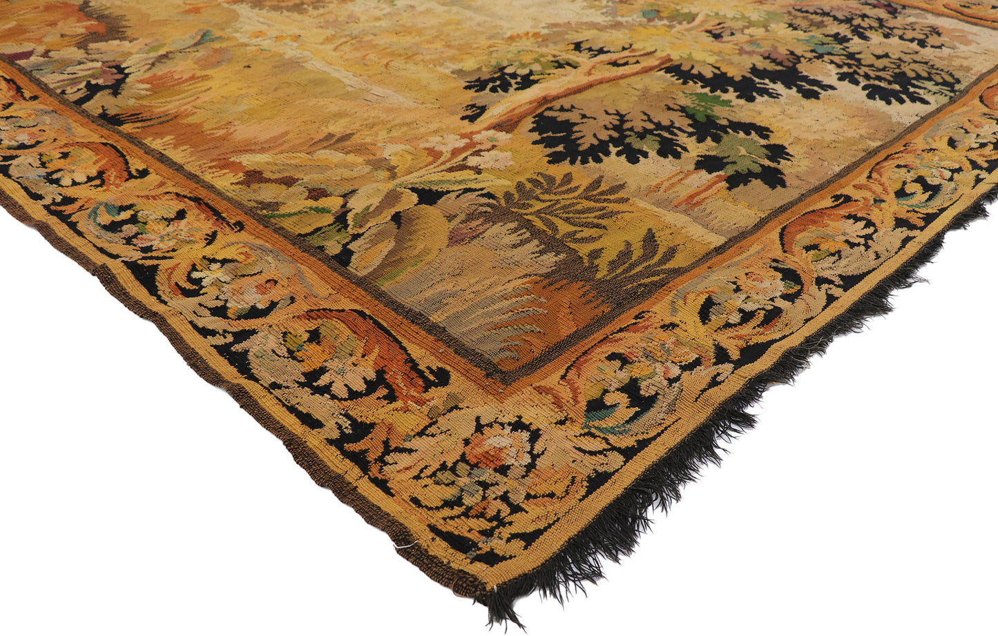 7 x 8 Antique French Aubusson Tapestry 77650