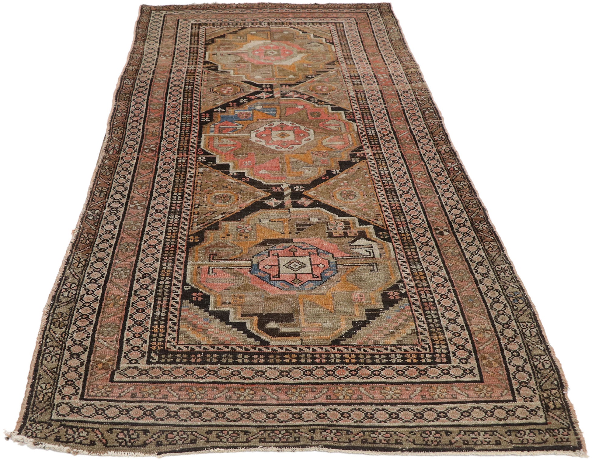 3 x 7 Antique Persian Malayer Rug 77653