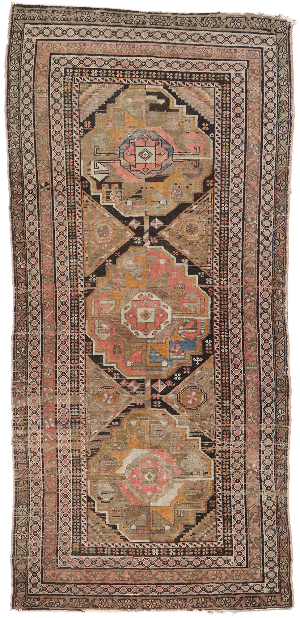 3 x 7 Antique Persian Malayer Rug 77653