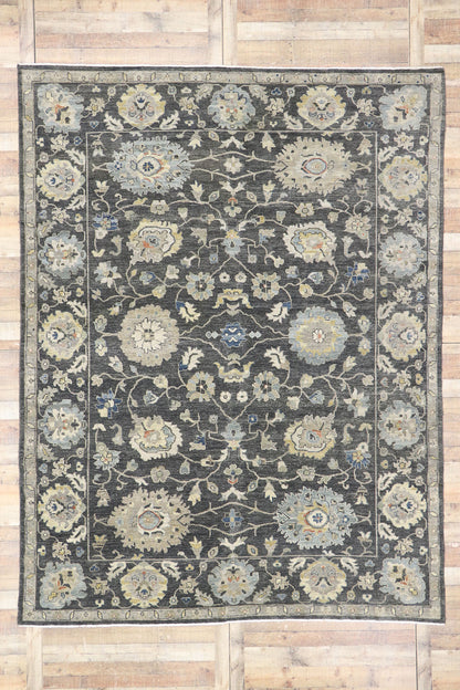 9 x 12 Contemporary Turkish Oushak Rug 77656