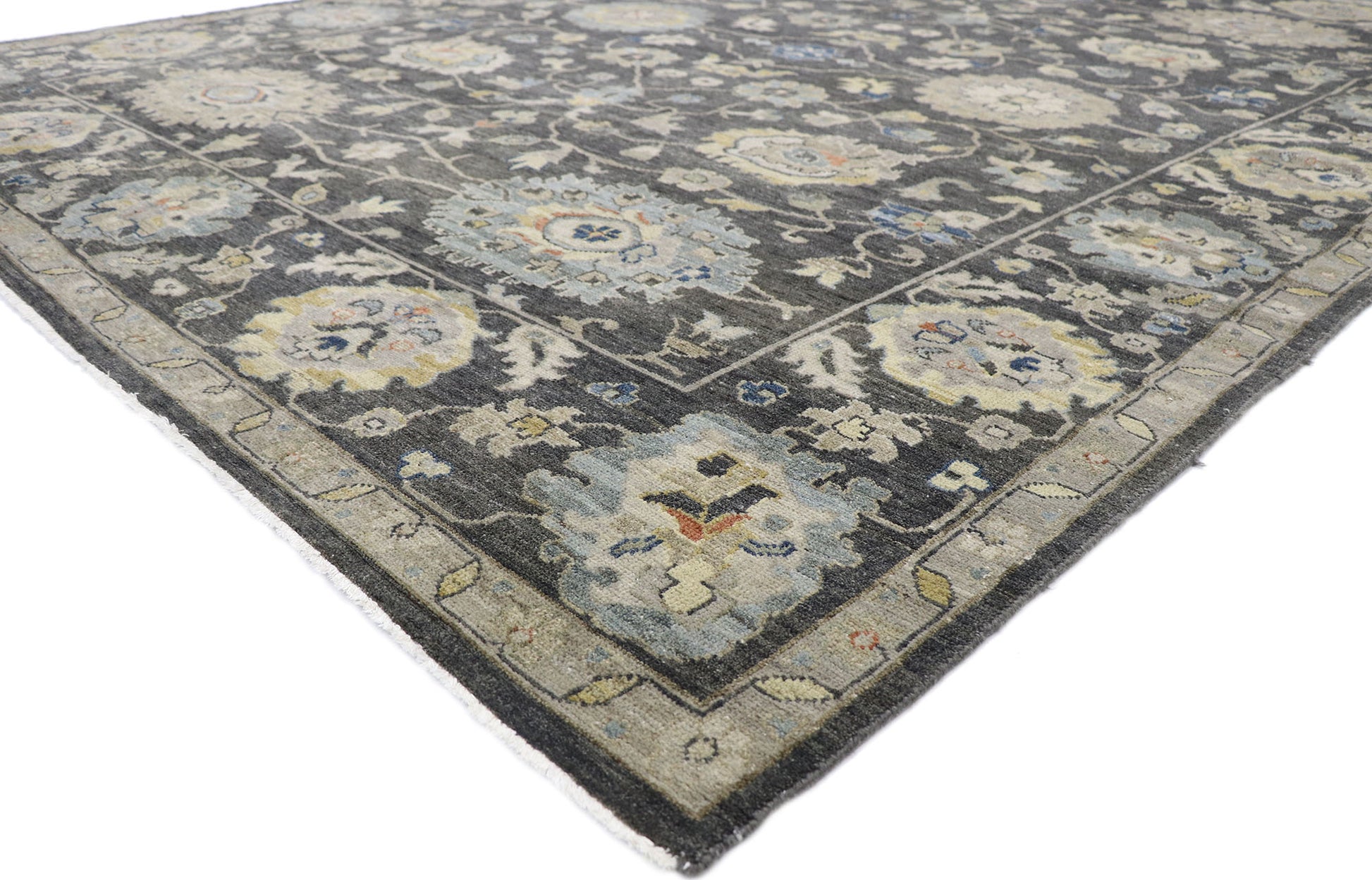 9 x 12 Contemporary Turkish Oushak Rug 77656
