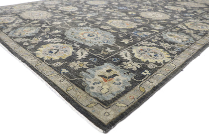 9 x 12 Contemporary Turkish Oushak Rug 77656