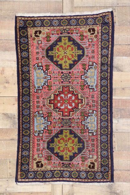 3 x 5 Vintage Persian Ardabil Rug 77657