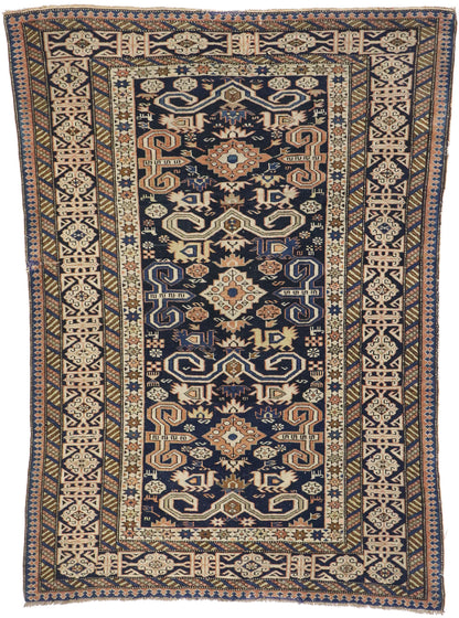3 x 4 Antique Caucasian Shirvan Kuba Rug 77658
