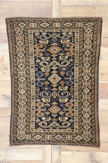 3 x 4 Antique Caucasian Shirvan Kuba Rug 77658