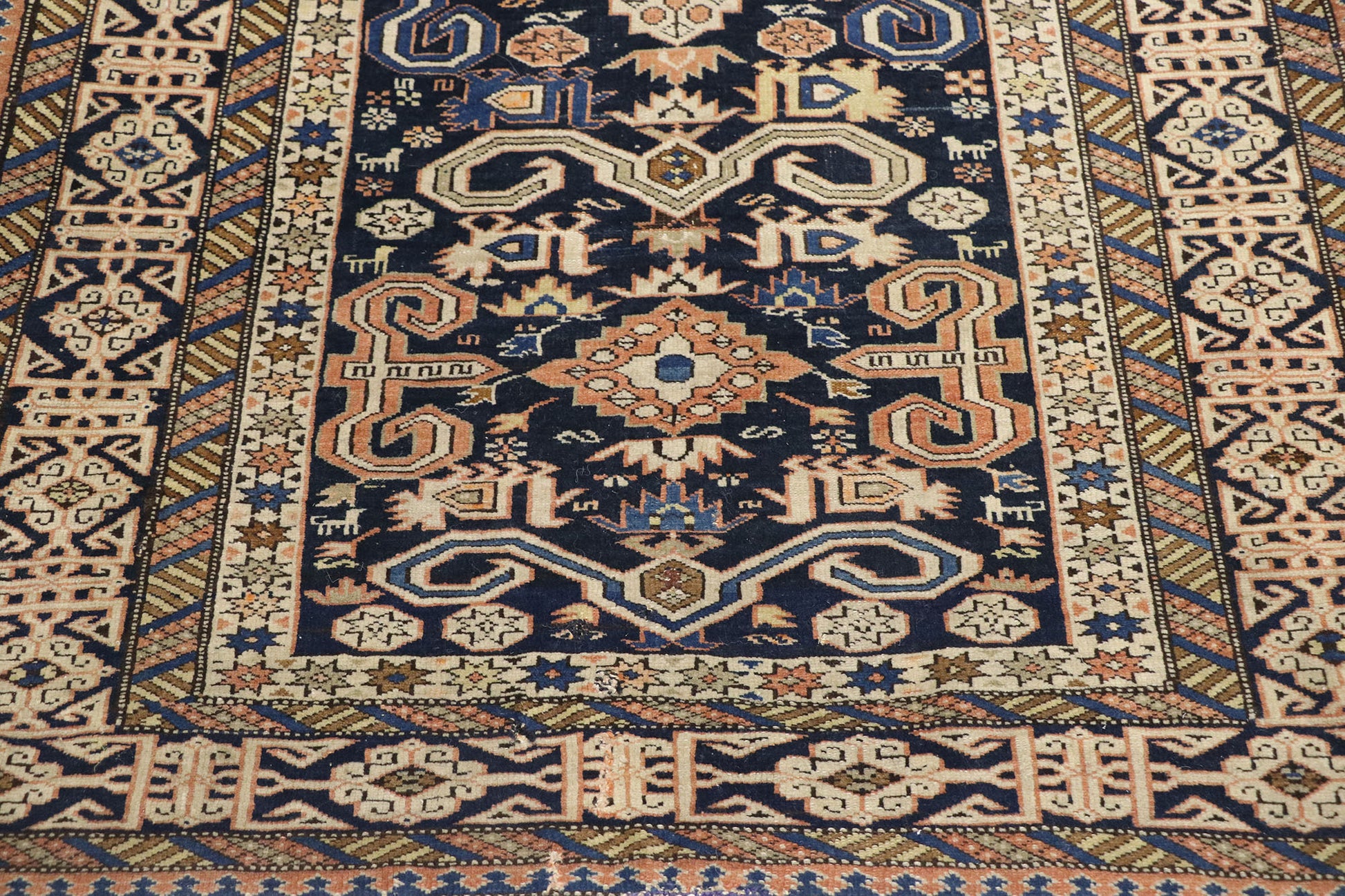 3 x 4 Antique Caucasian Shirvan Kuba Rug 77658