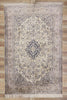 7 x 10 Vintage Persian Silk Nain Rug 77663