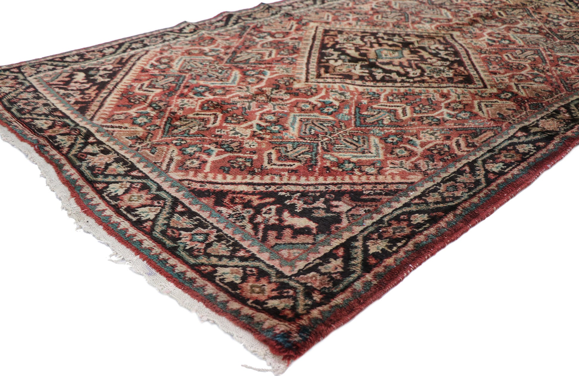 4 x 6 Vintage Persian Mahal Rug 77688