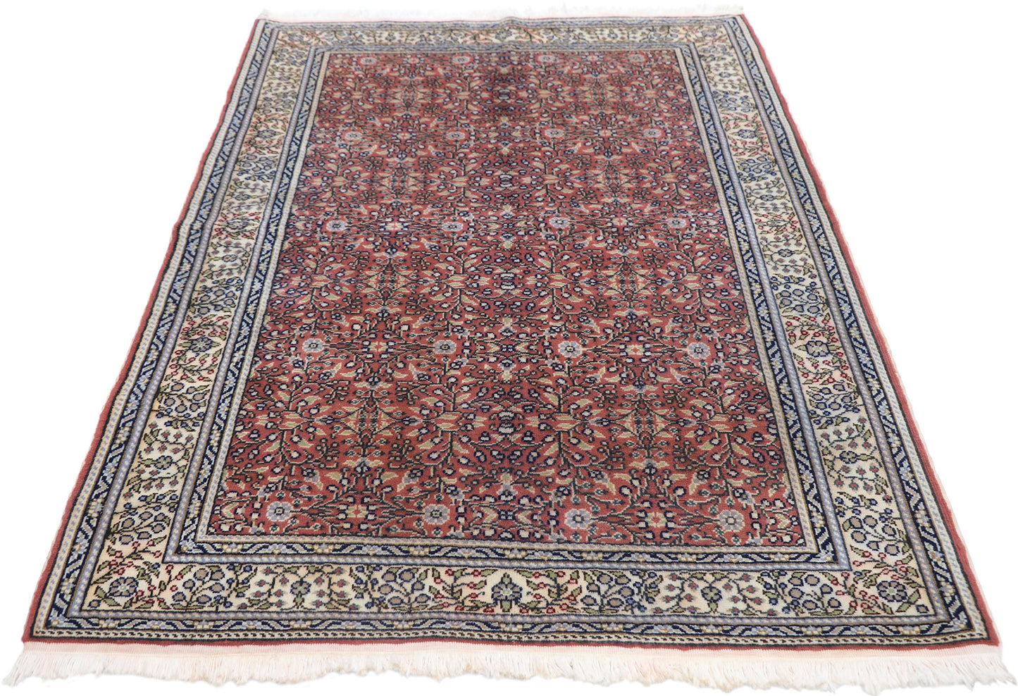 4 x 6 Vintage Turkish Sivas Rug 77689