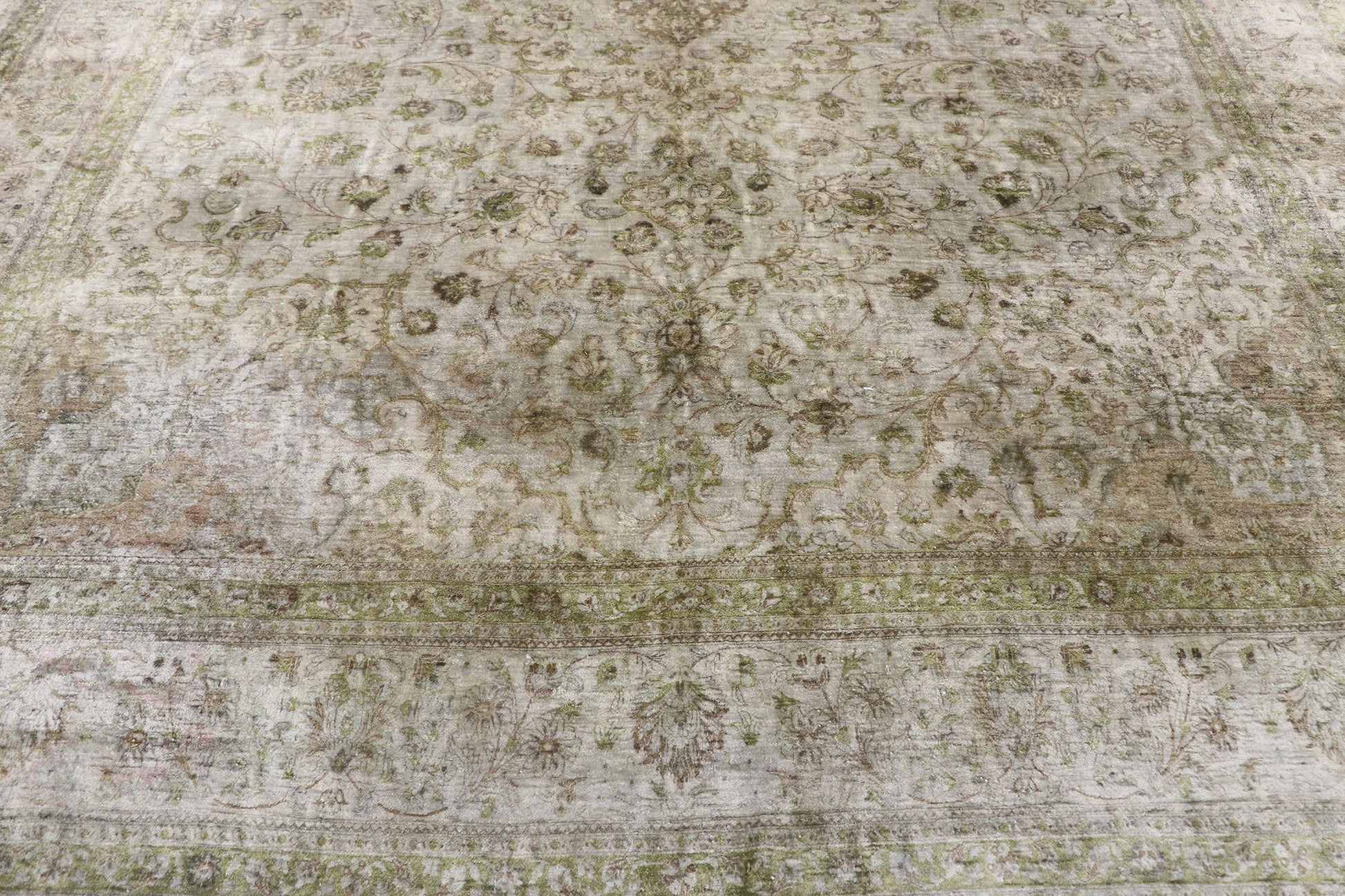 8 x 11 Vintage Persian Silk Qum Rug 77694