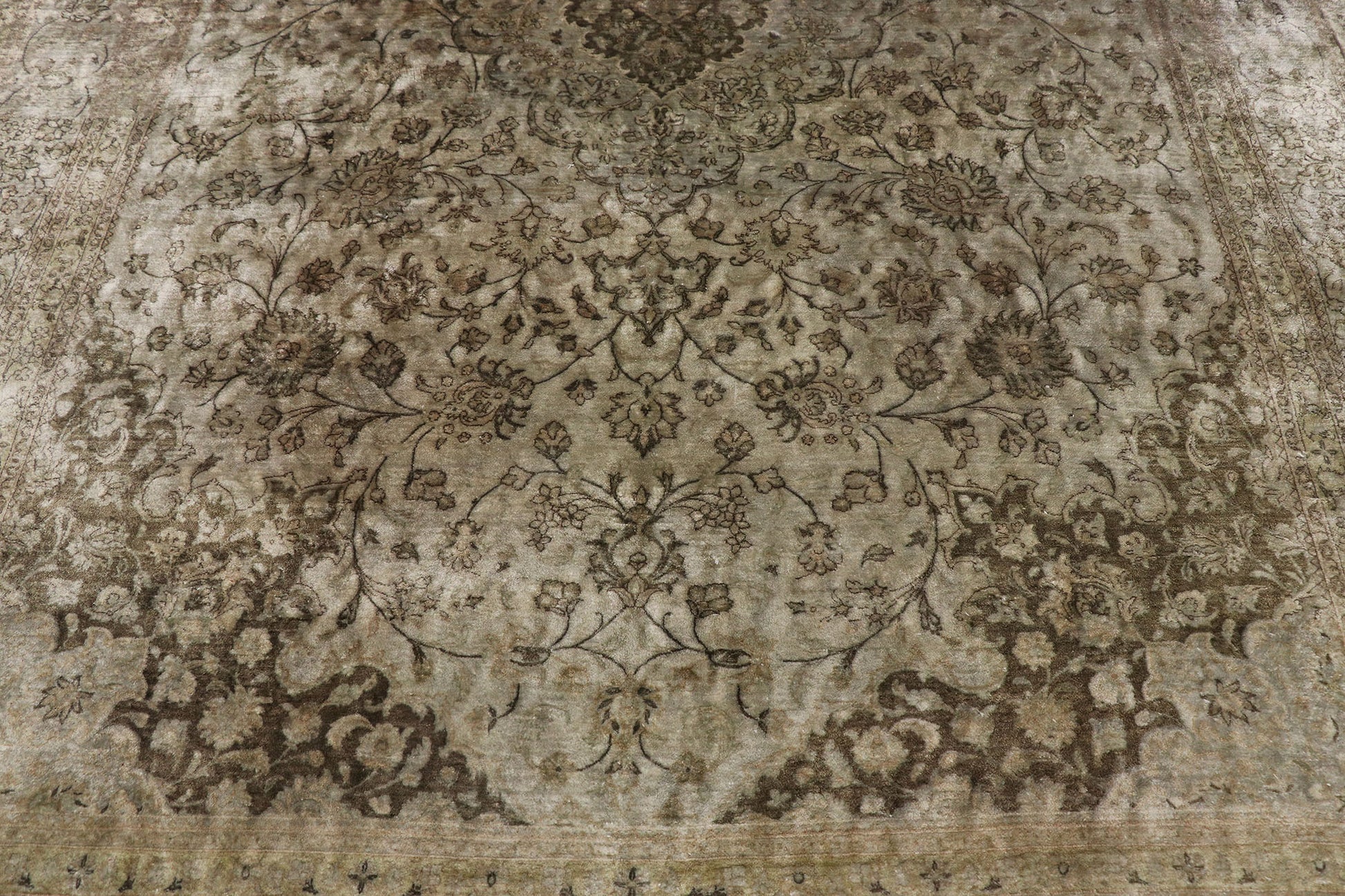 7 x 10 Vintage Persian Silk Qum Rug 77705
