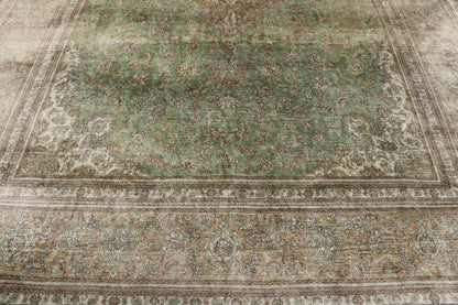 8 x 11 Vintage Persian Silk Qum Rug 77706