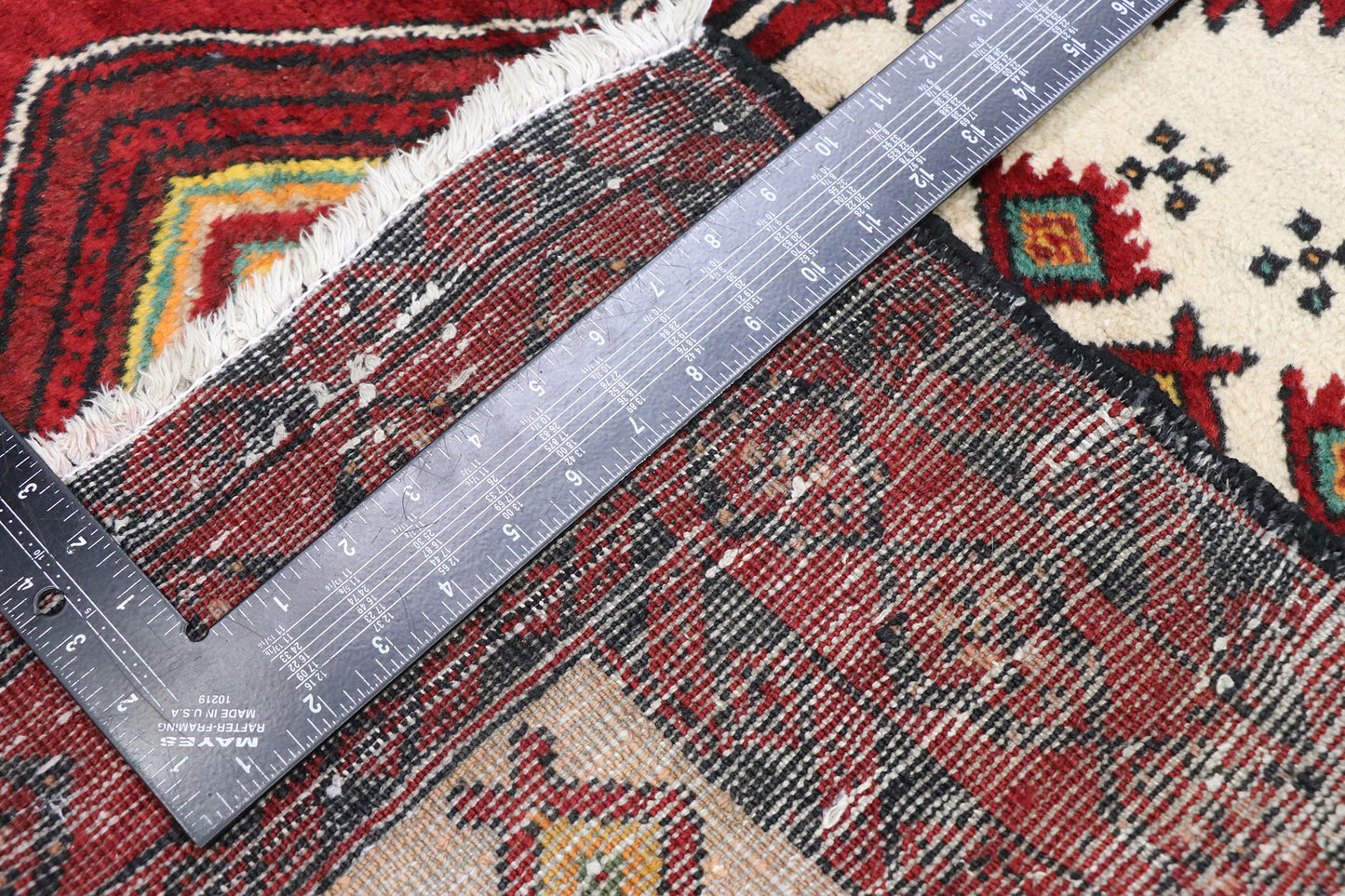 3 x 7 Vintage Persian Baluch Runner 77712