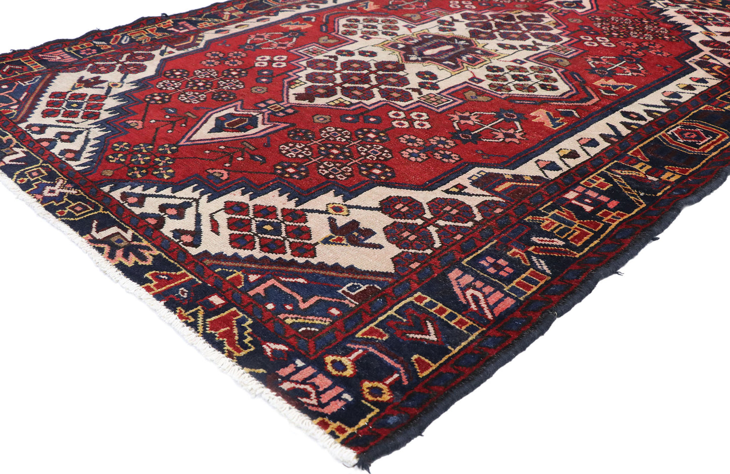 5 x 6 Vintage Persian Hamadan Rug 77713