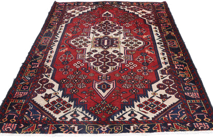 5 x 6 Vintage Persian Hamadan Rug 77713
